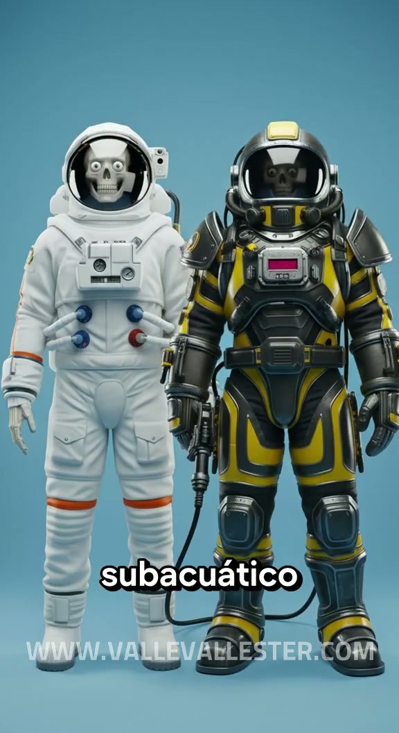 astronauta verso soldador subacoatico