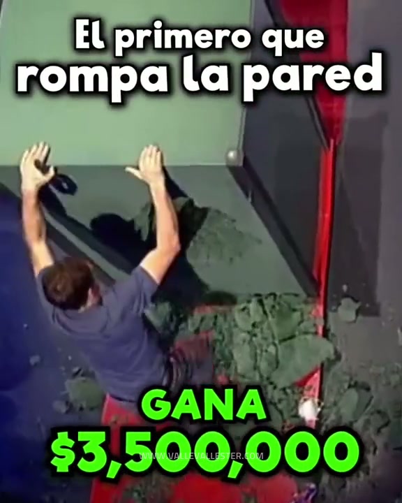 el primero que rompa esta pared ganara 3