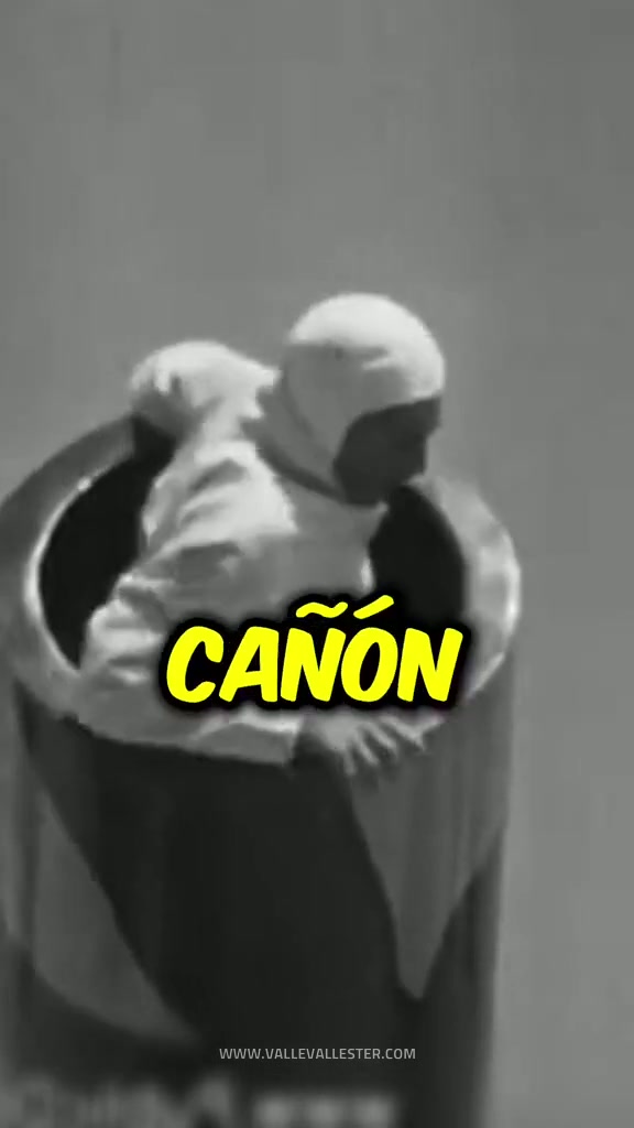 este es una bala de canon humana y realmente existio
