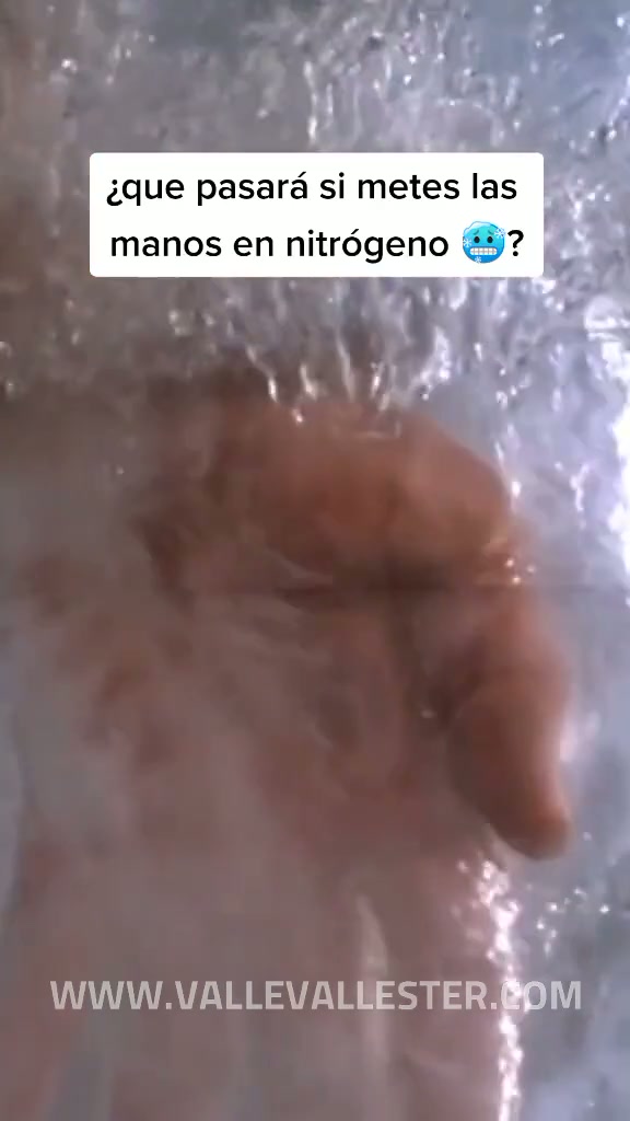 meteremos la mano en nitrogeno liquido y luego la golpearemos con un martillo 1