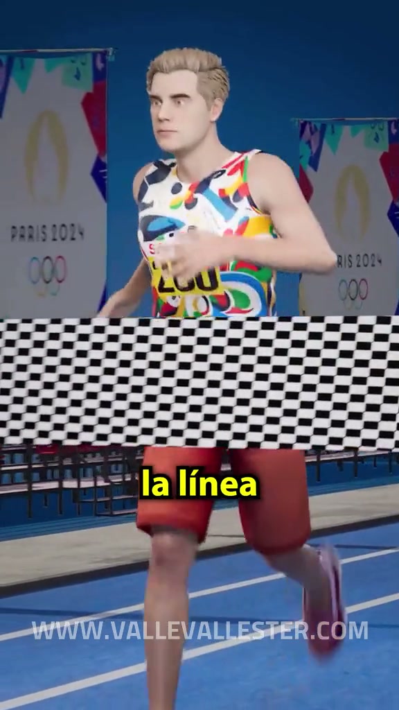 que pasa hacia una teleta cruza la linea de meta pero muere de un infarto poco d